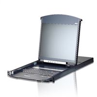 ATEN KL1108VN Commutateur KVM LCD 48cm à 8 ports Multi-Interface Cat 5 sur IP, FR-Layout