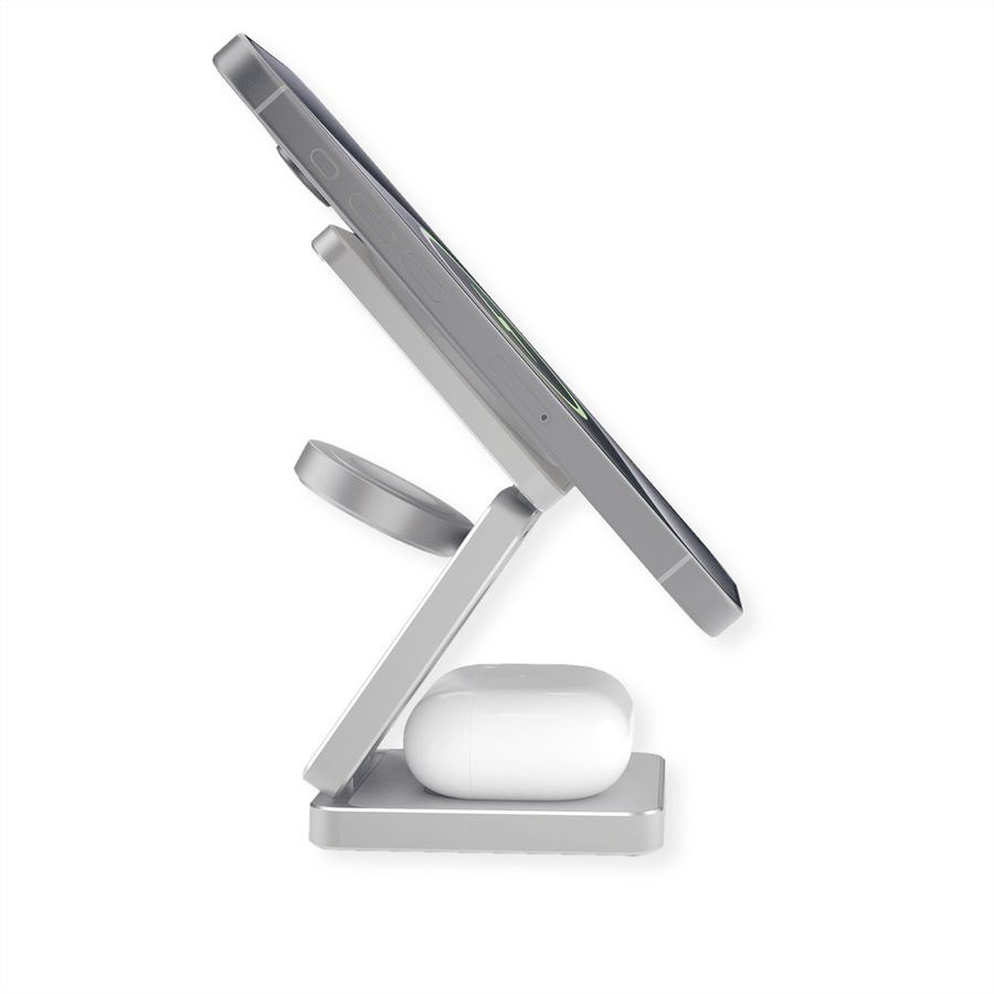 ROLINE 3-in-1 Induktions-Ladestation, faltbar, für Apple