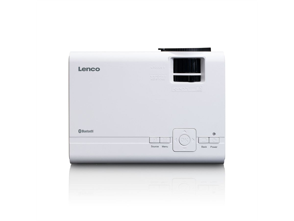 Lenco HD Projektor LPJ-300WH, Weiss
