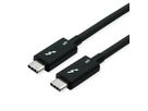ROLINE Câble Thunderbolt™ 5 USB type C, M/M, 8K UHD-2, 80Gbit/s, 240W, passif, noir, 1 m