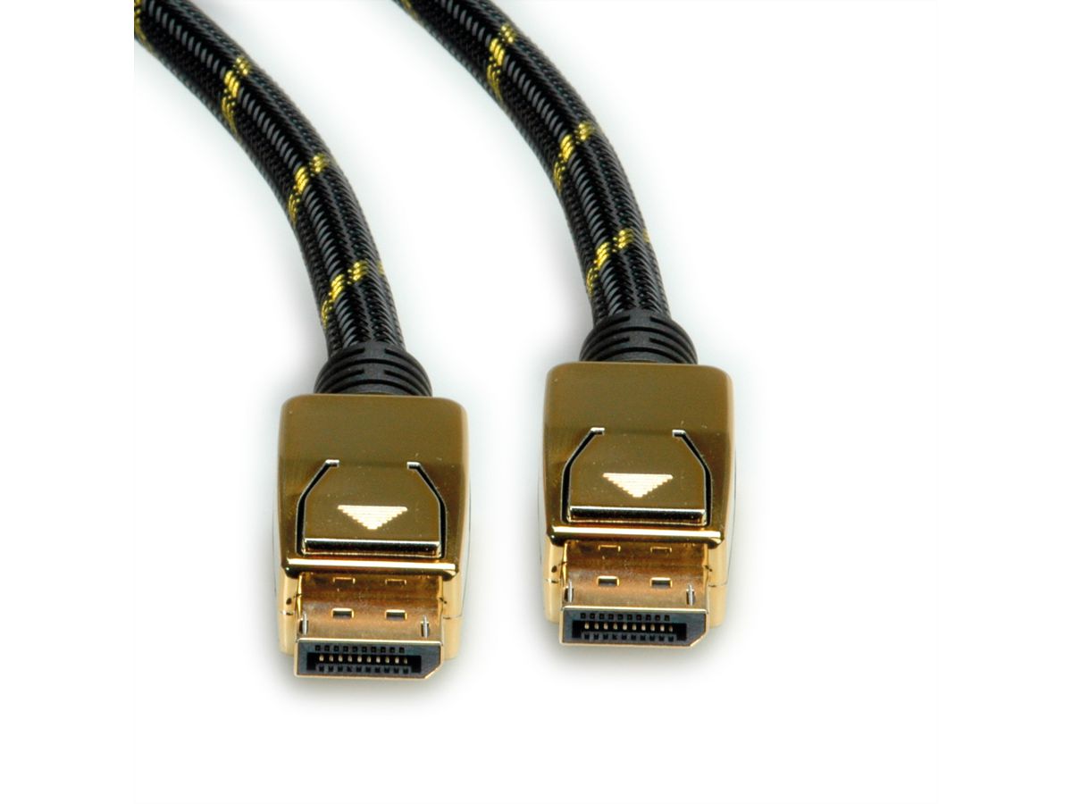 ROLINE GOLD Câble DisplayPort, v1.4, DP M - DP M, 3 m