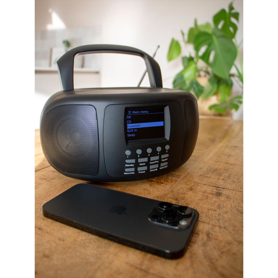 Lenco Internet Radio SCD-6000BK DAB+/FM, Bluetooth, CD-Player, LCD-Farbdisplay