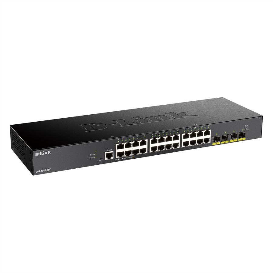 D-Link DGS-1250-28X Gigabit Switch 28-Port Smart Managed 4x 10G