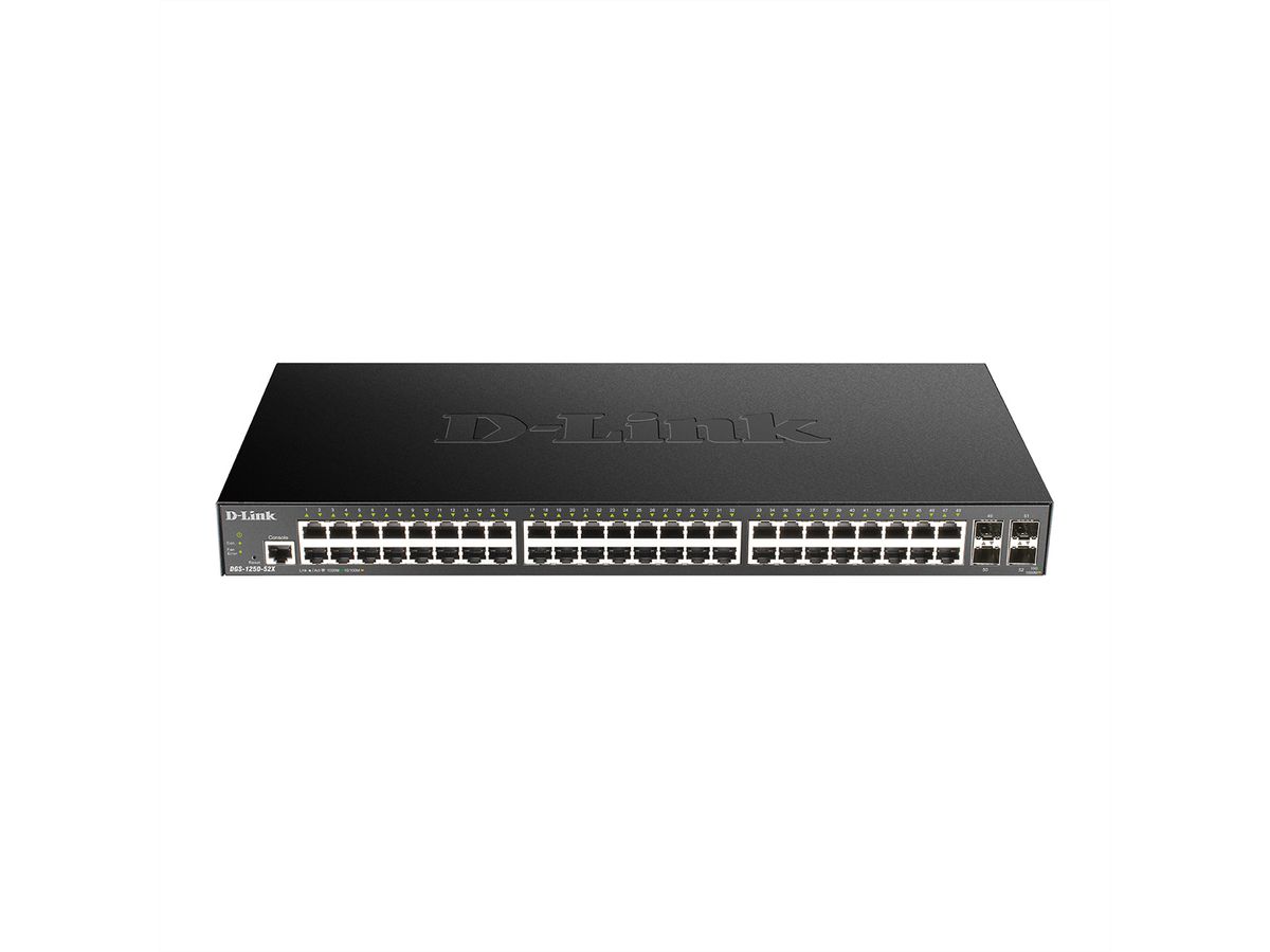 D-Link DGS-1250-52X Gigabit Switch 52-Port Smart Managed 4x 10G