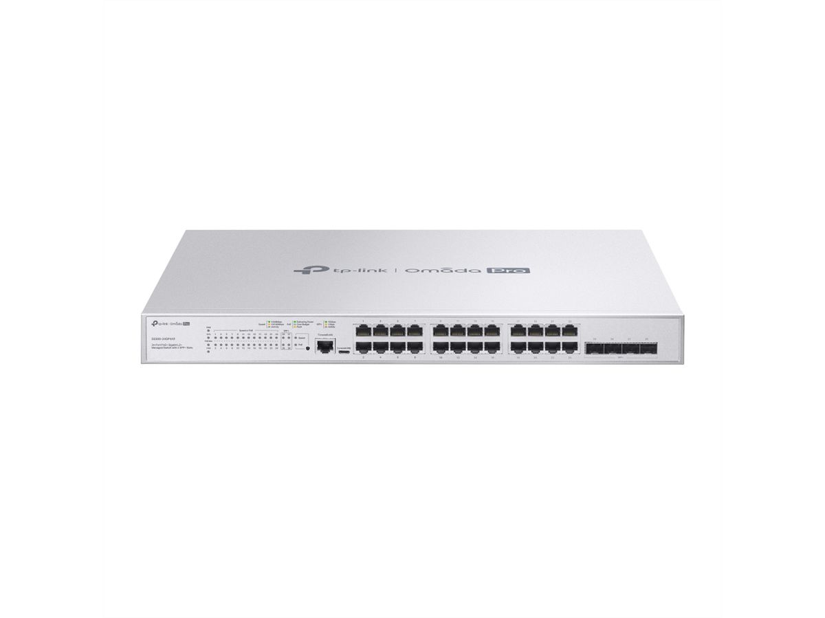 TP-Link Campus Switch S5500-24GP4XF, 24x1G PoE L2+ 4xSFP+ Switch