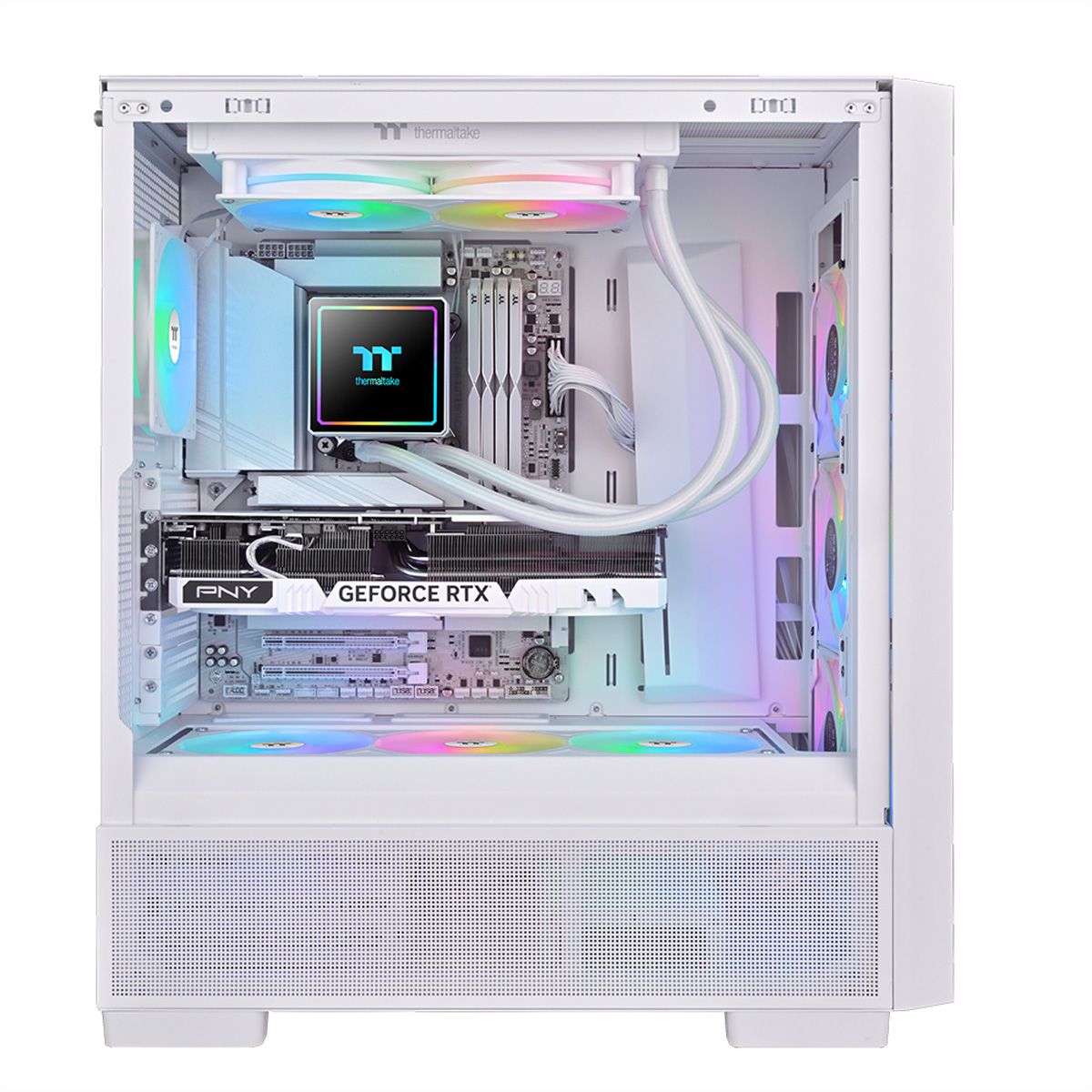 Thermaltake TH240 V3 ARGB Sync AIO CPU-Wasserkühlung, Snow White