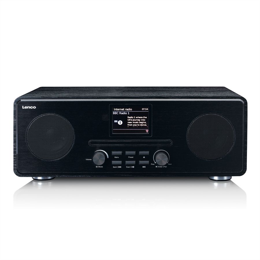 Lenco DAB+ Radio PDR-036WH, noir