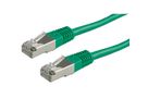 Cordon ROLINE Cat.5e (Classe D) S/FTP AWG26, vert, 0,5 m