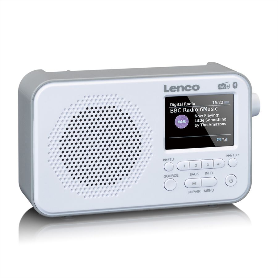 Lenco DAB+ Radio PDR-036WH, blanc