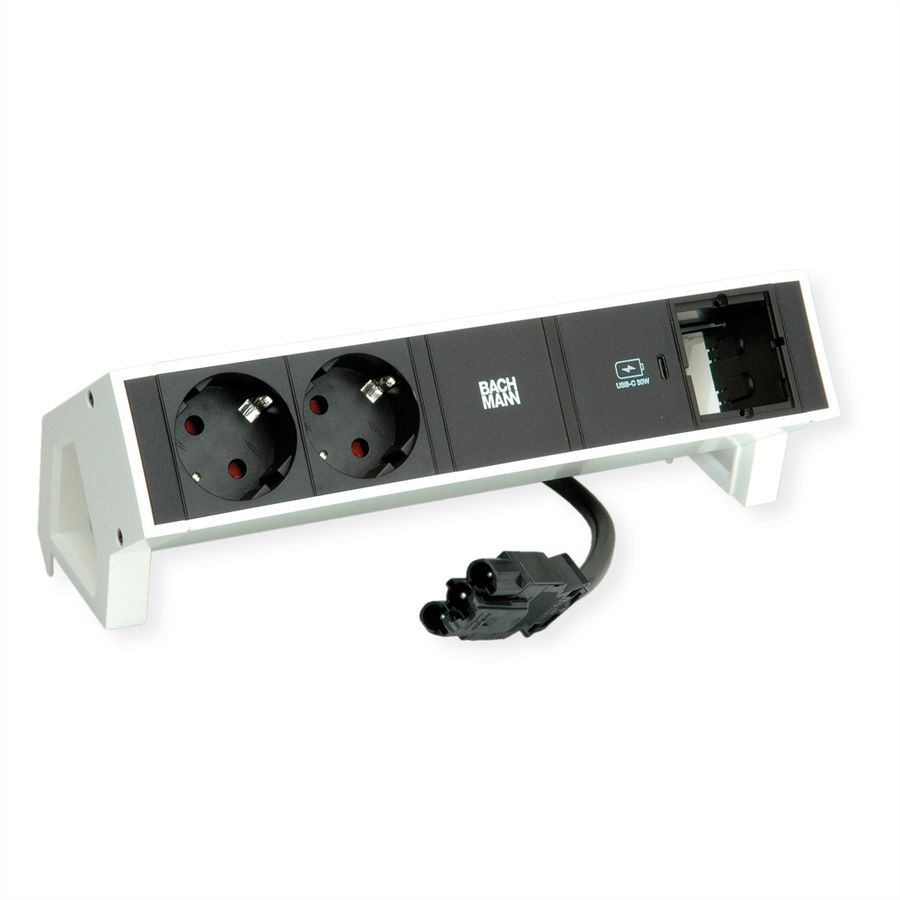 BACHMANN DESK2 2x contact de protection USB C