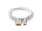 Nedis DVI zu HDMI, ST/ST, silber, 2 m