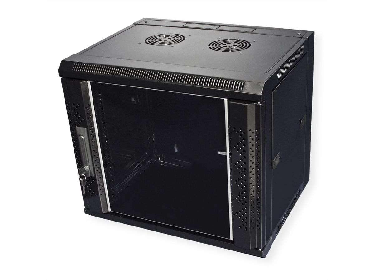 VALUE Armoire murale 9 UH (HxLxP) 500x570x450mm , noir