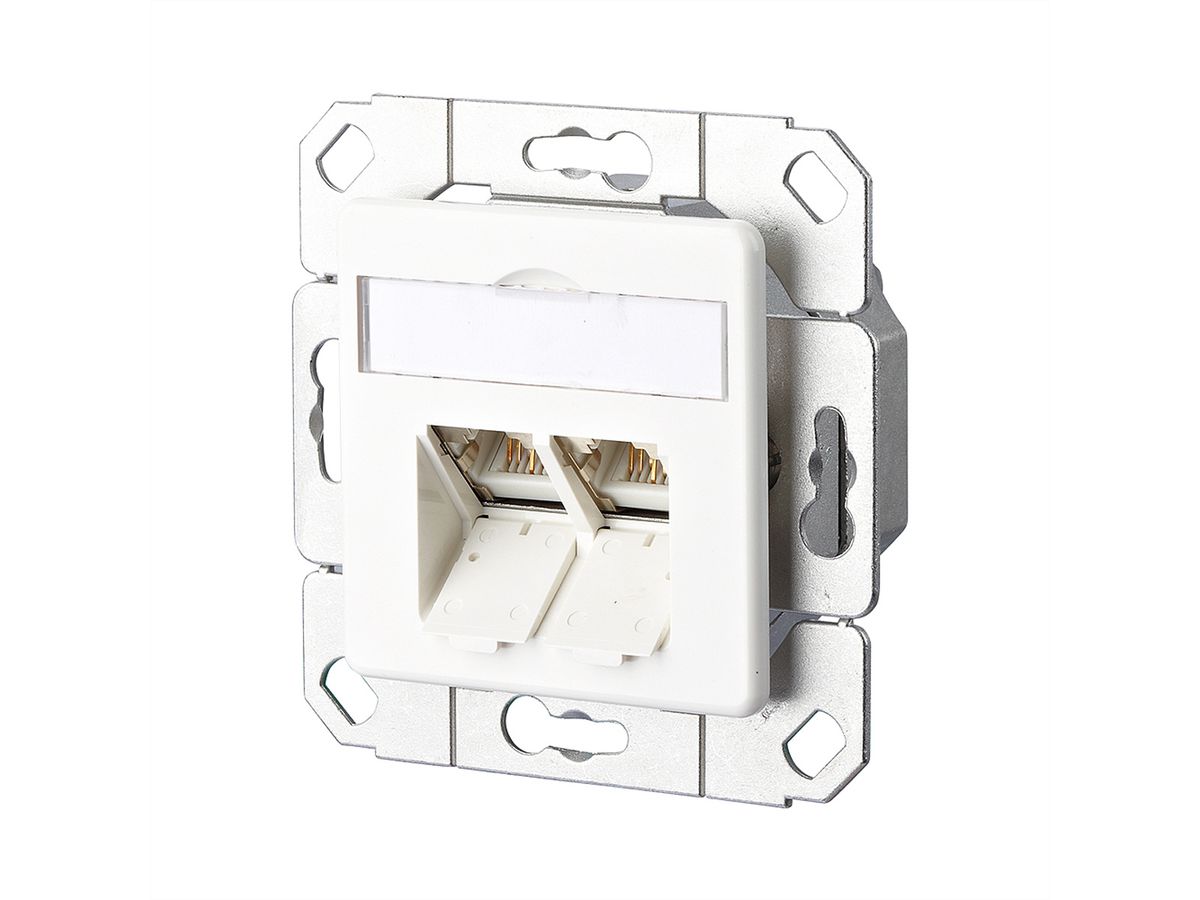 METZ CONNECT E-DAT C6 2 Port UPk, reinweiß