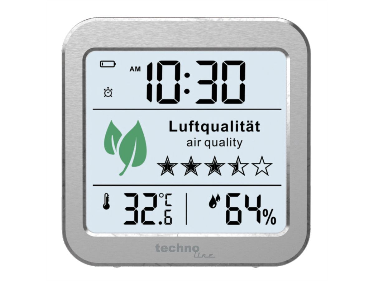 TechnoLine Moniteur de qualité de l'air  WL1020, CO2, température, humidité