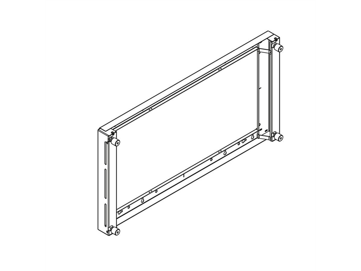 Hagor WH LG 55XE4F-M, Wandhalterungen für LG 55XE4F-M, schwarz