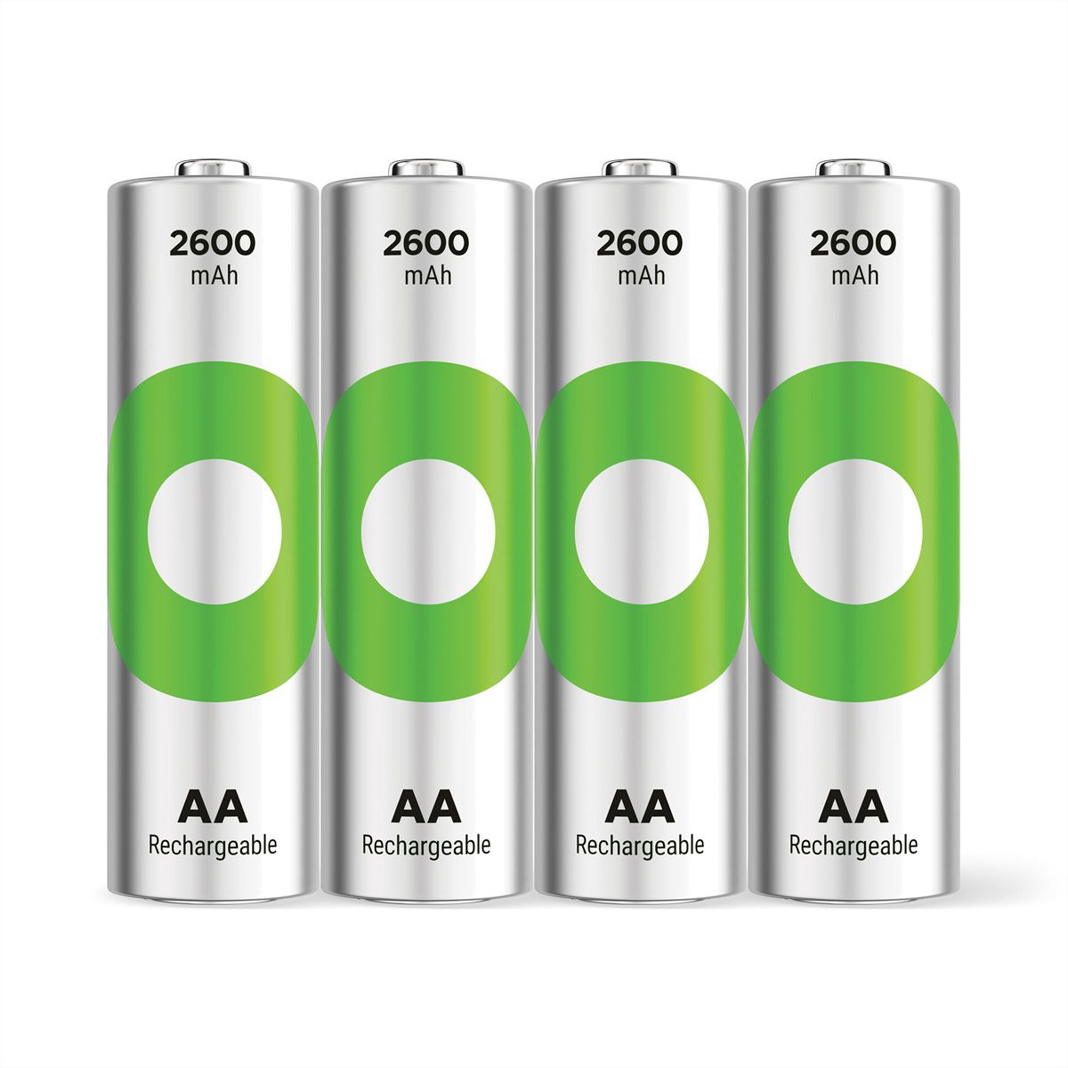 GP Batteries Recyko+, Akku 4xAA, 2600 mAh, 1,2 V