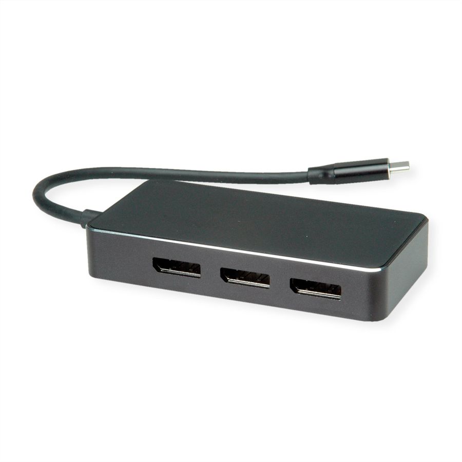 VALUE Adaptateur USB type C - 3x DP, Multi-Stream 4K