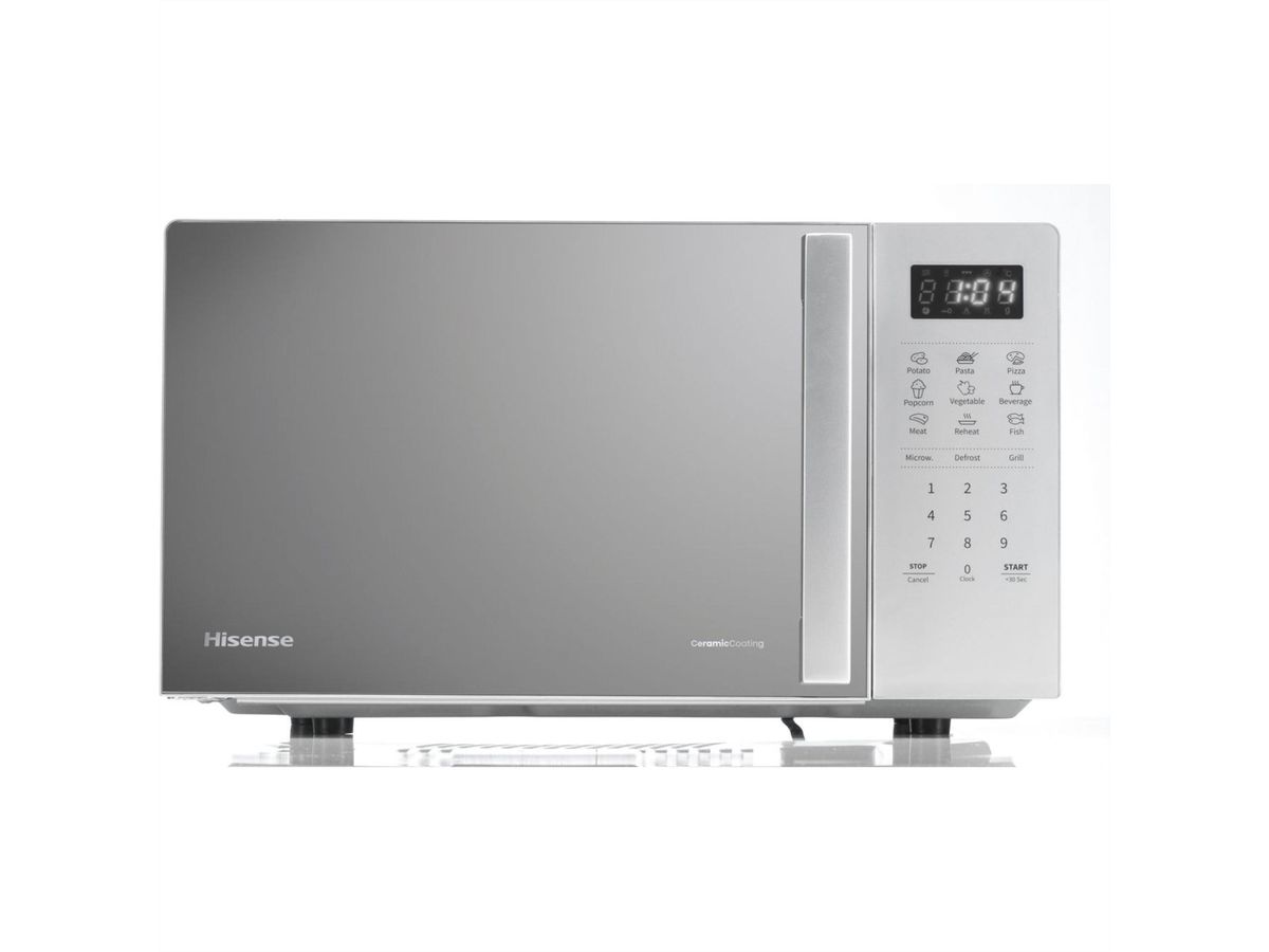 Hisense Mikrowelle H20MOMS4HG, 20L, mit Grill, silber
