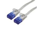 Cordon VALUE Cat.6A (Classe EA) UTP confectionné, plat, gris, 2 m