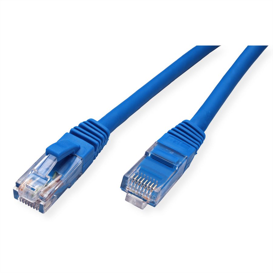 Cordon VALUE Cat.6 (Classe E) UTP LSOH, bleu, 3 m