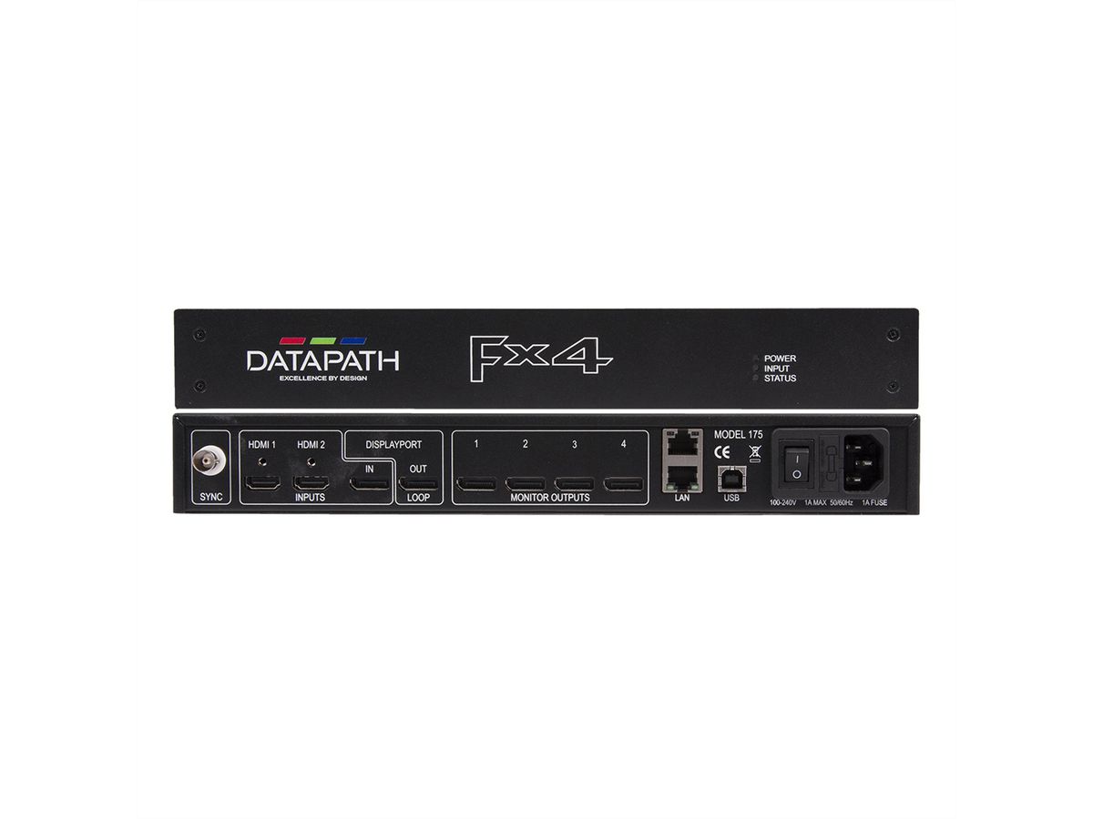 **DEMO**Datapath Fx4/H Display-Controller, HDCP und Durchschleifung-HDMI-Ausgänge