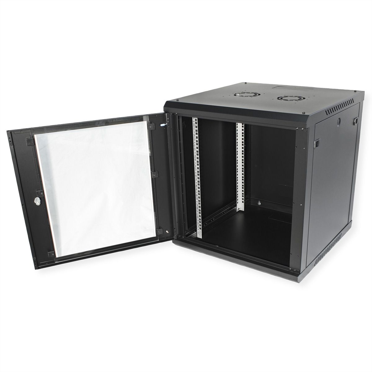 ROLINE 19-Zoll Wandgehäuse Basic Plus 12HE, 600x600 BxT schwarz