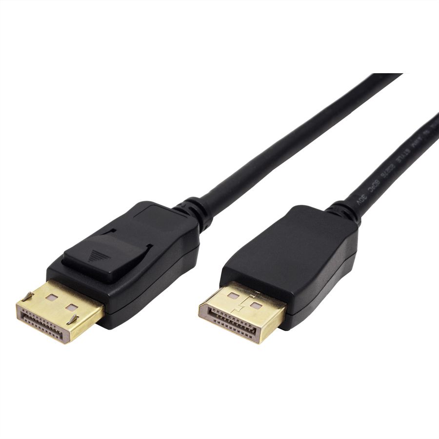 ROLINE GREEN Câble DisplayPort v2.0, 10K@60Hz, 54Gbit/s, UHBR13.5, DP M-M, noir, 2 m
