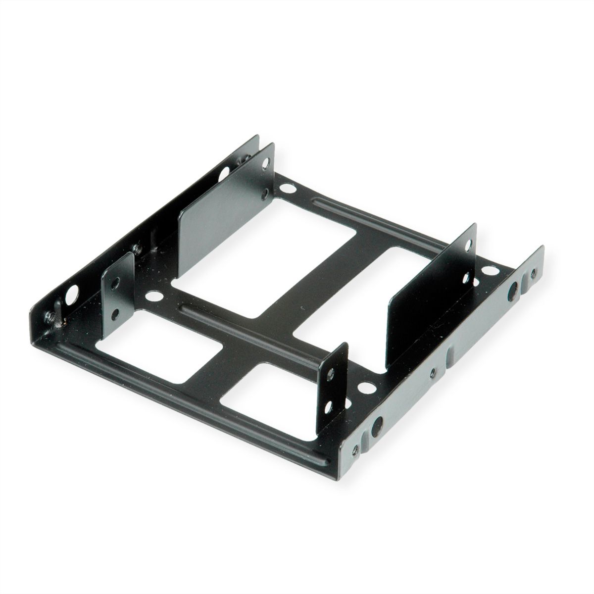 ROLINE Adaptateur de montage HDD/SSD 3.5" pour 2x HDD/SSD 2.5", métal, noir, noir