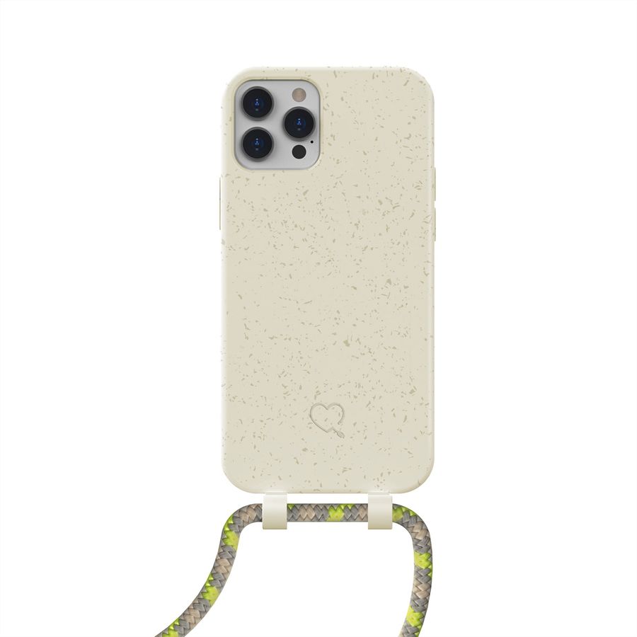 Lotta Power SoftCase Handy-Kette iPhone 12/12 Pro Beige/Sandstone,organic