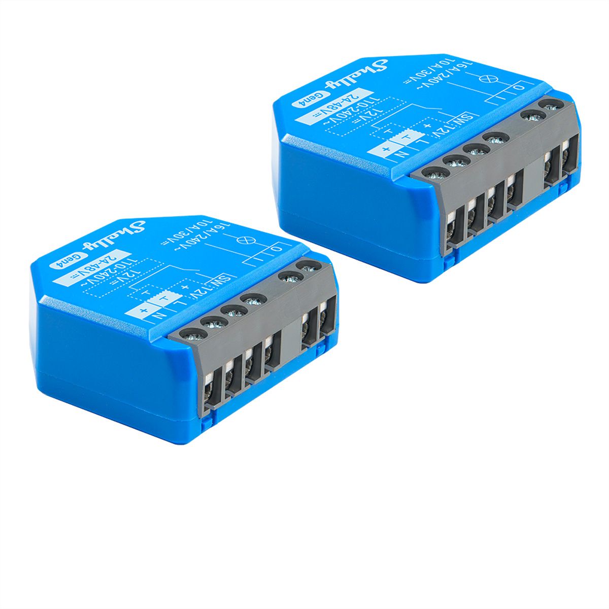 Shelly Acteur de switch 1 Gen4, (Dual pack)