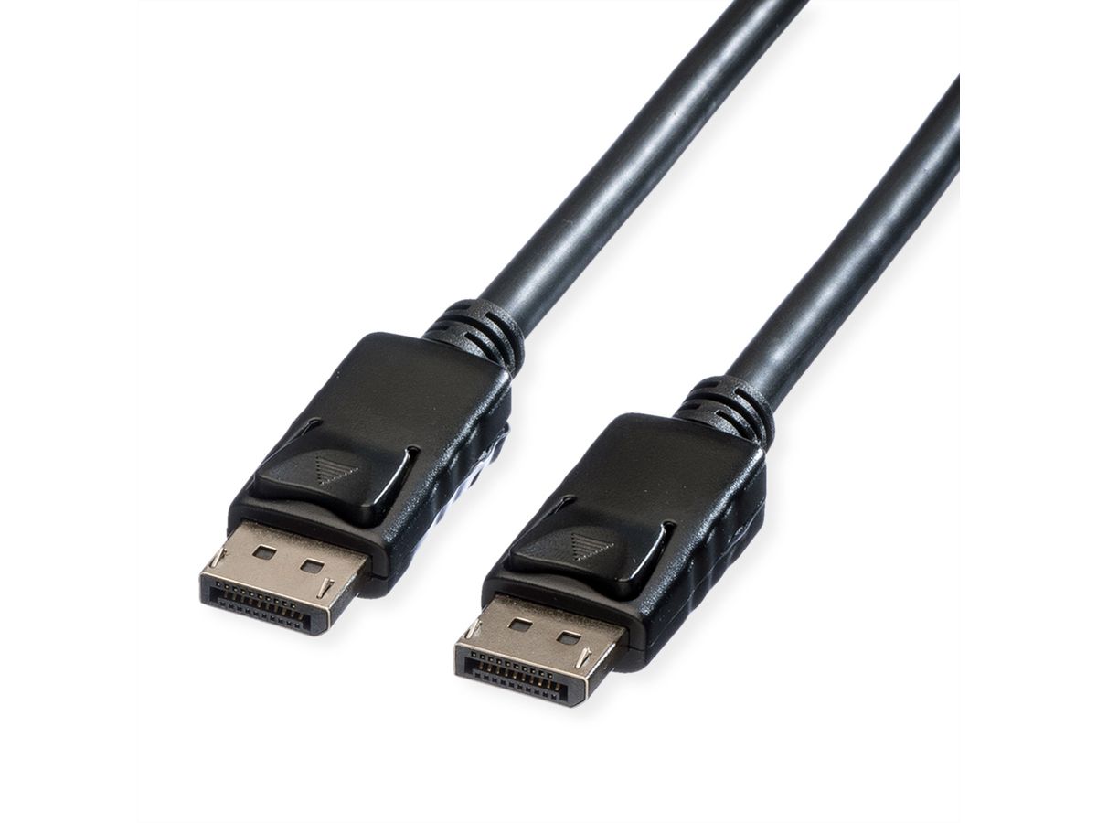 ROLINE Câble DisplayPort v1.2, TPE, DP M - DP M, noir, 1,5 m