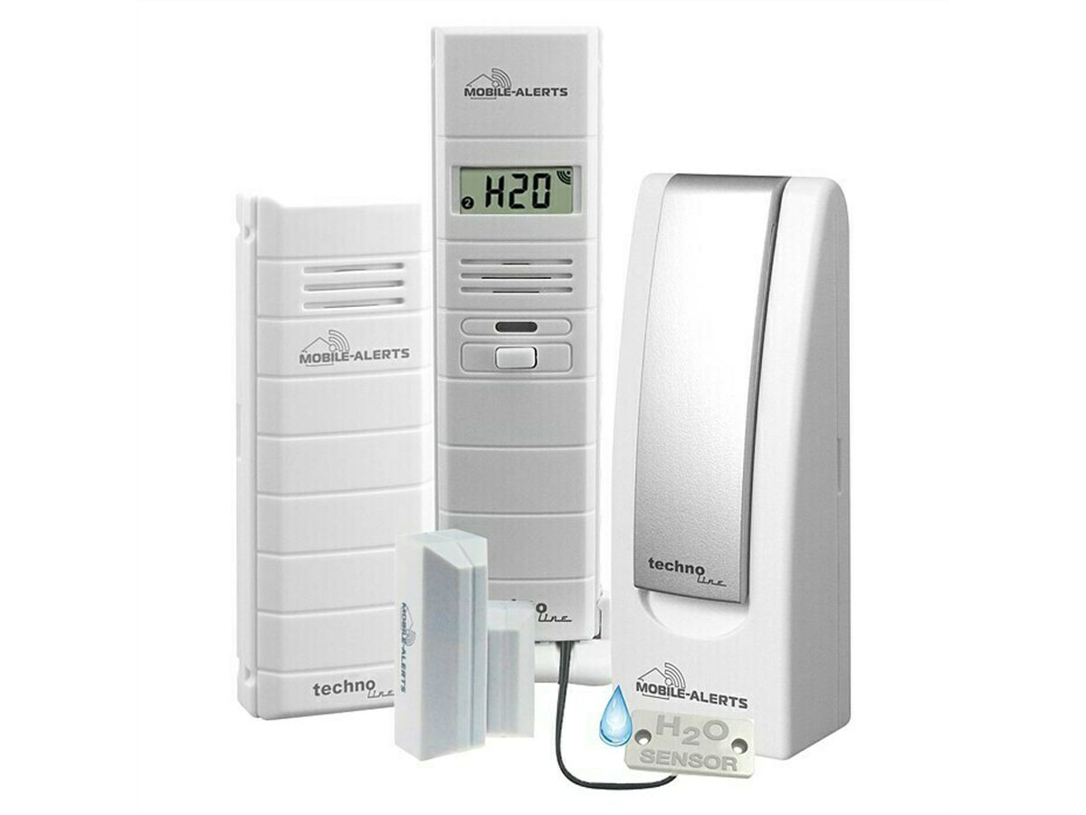 Technoline Mobile Alerts MA 10028 Set thermostat de base + détecteur de température + détecteur d'eau