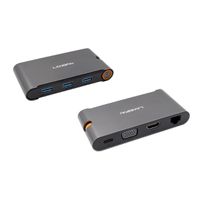 EXSYS EX-1198VS Hub à 7 ports USB 3.1 Gen1 C, adaptateur 12V/3A et câble USB C-C