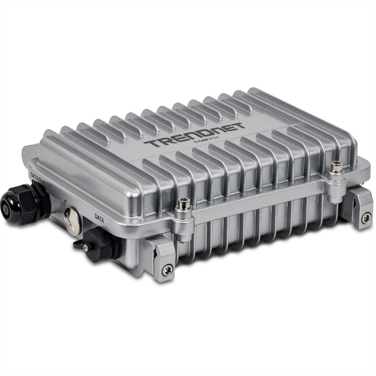TRENDnet TI-OBF711 Convertisseur industriel de médias pour extérieur SFP+ 10G vers PoE++ 10G (95W)
