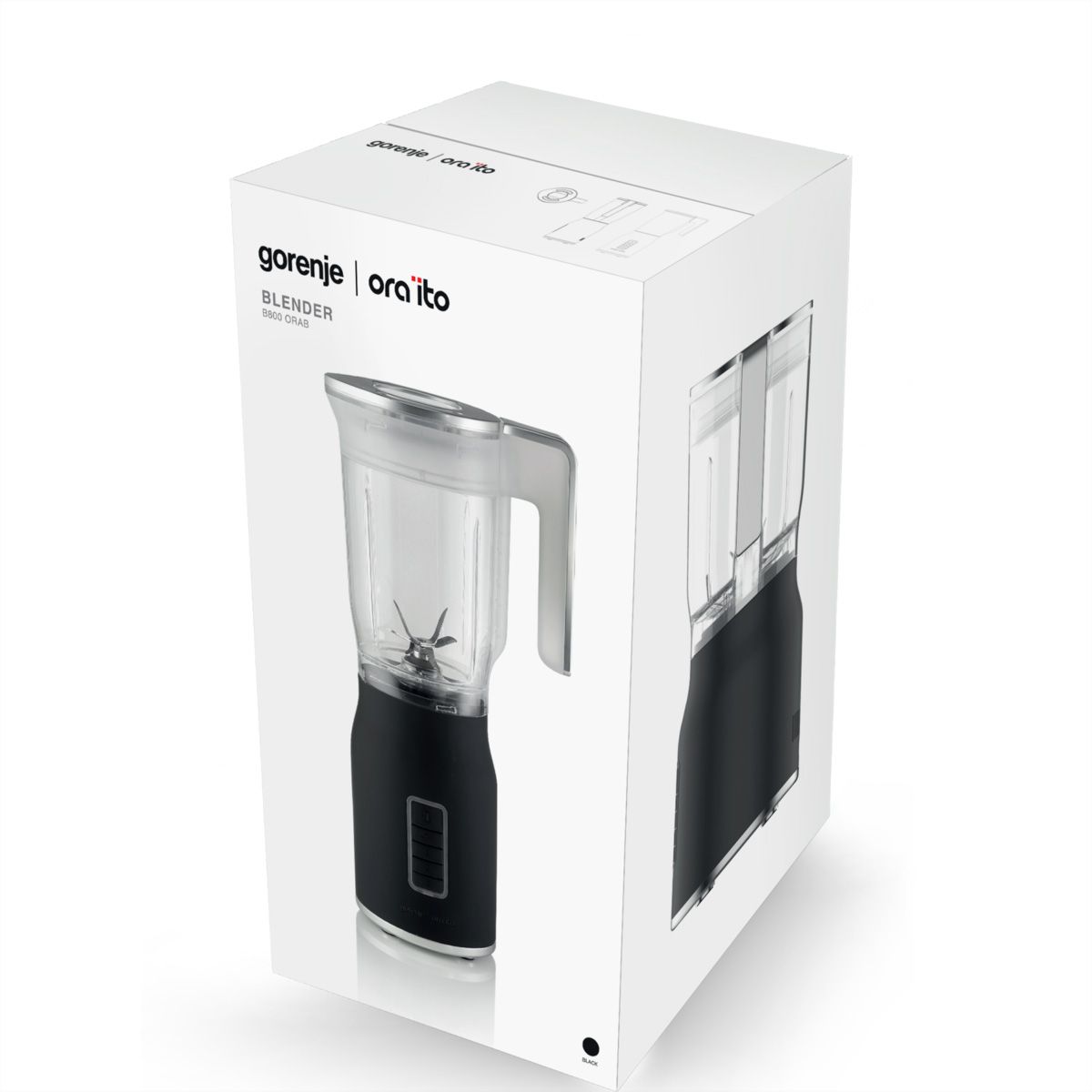 Gorenje Standmixer B800ORAB, 800W, schwarz