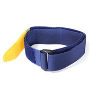 VELCRO® Sangle Everyd.25mmx92cm x 2 bleue, sangle crochets & velours ajustable