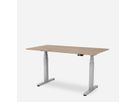 WRK21 Schreibtisch Work 160 x 80 cm, Höhenverstellbar, Kendal Eiche / Grau