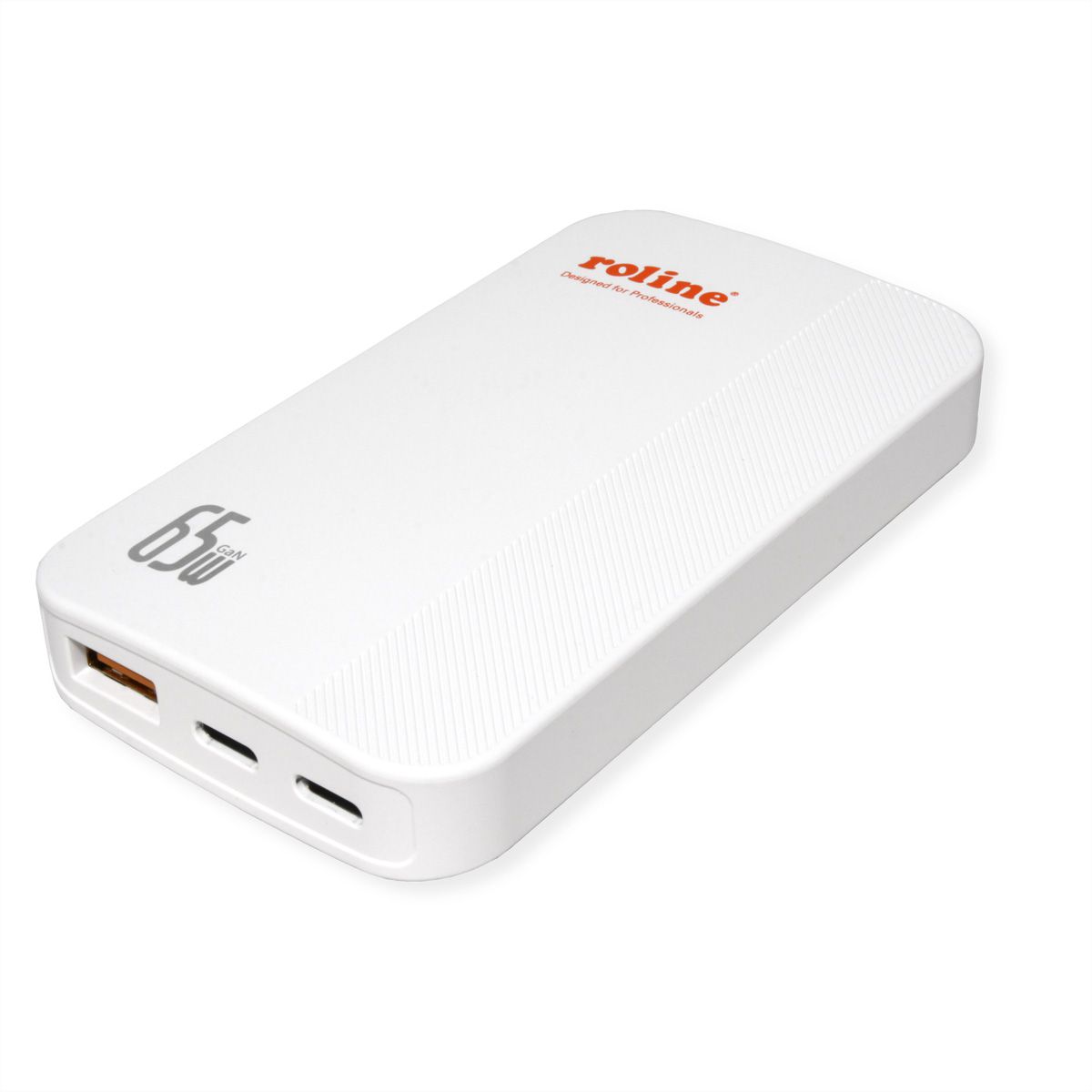 ROLINE Chargeur USB extra plat, avec prise Euro pliable, 65W
