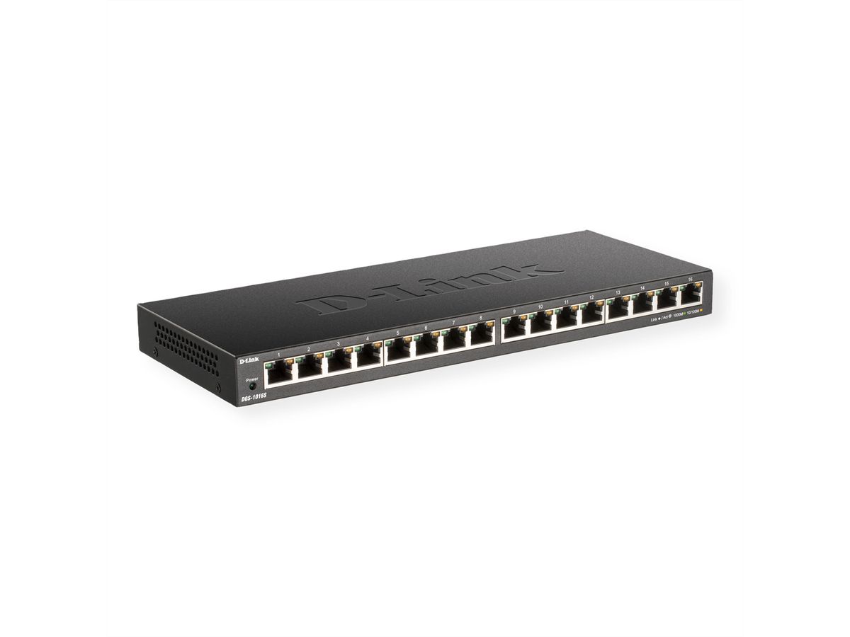 D-Link DGS-1016S/E Switch Gigabit 16 ports 10/100/1000Mbps non géré
