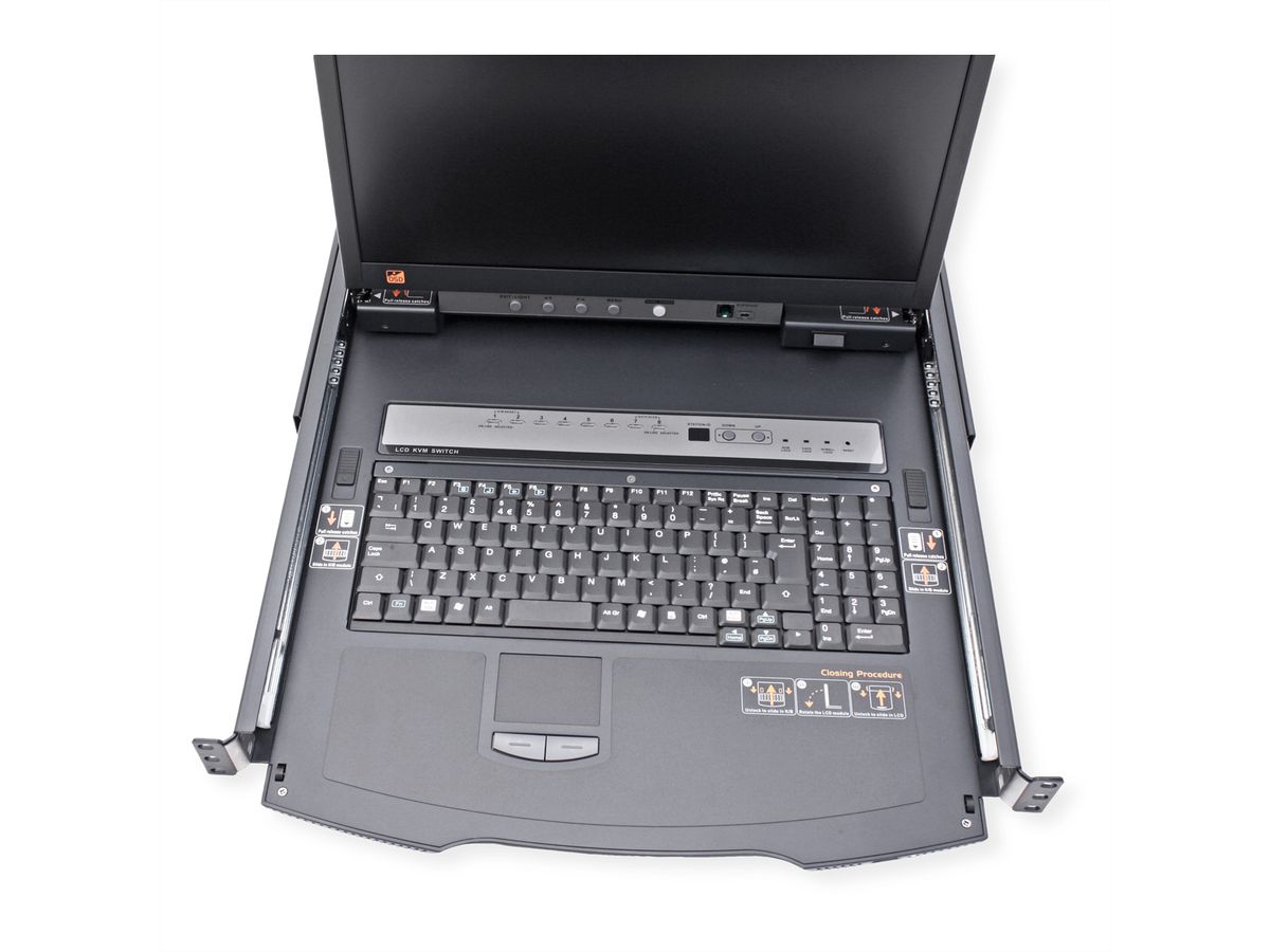 ATEN KL1508AiN 48cm LCD IP-KVM 8-Port, CH-Layout