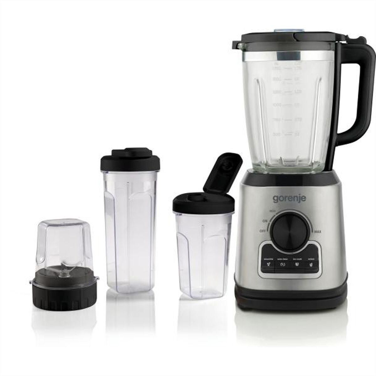 Gorenje Standmixer B1400BE, 1400W, 1,5L, schwarz/silber