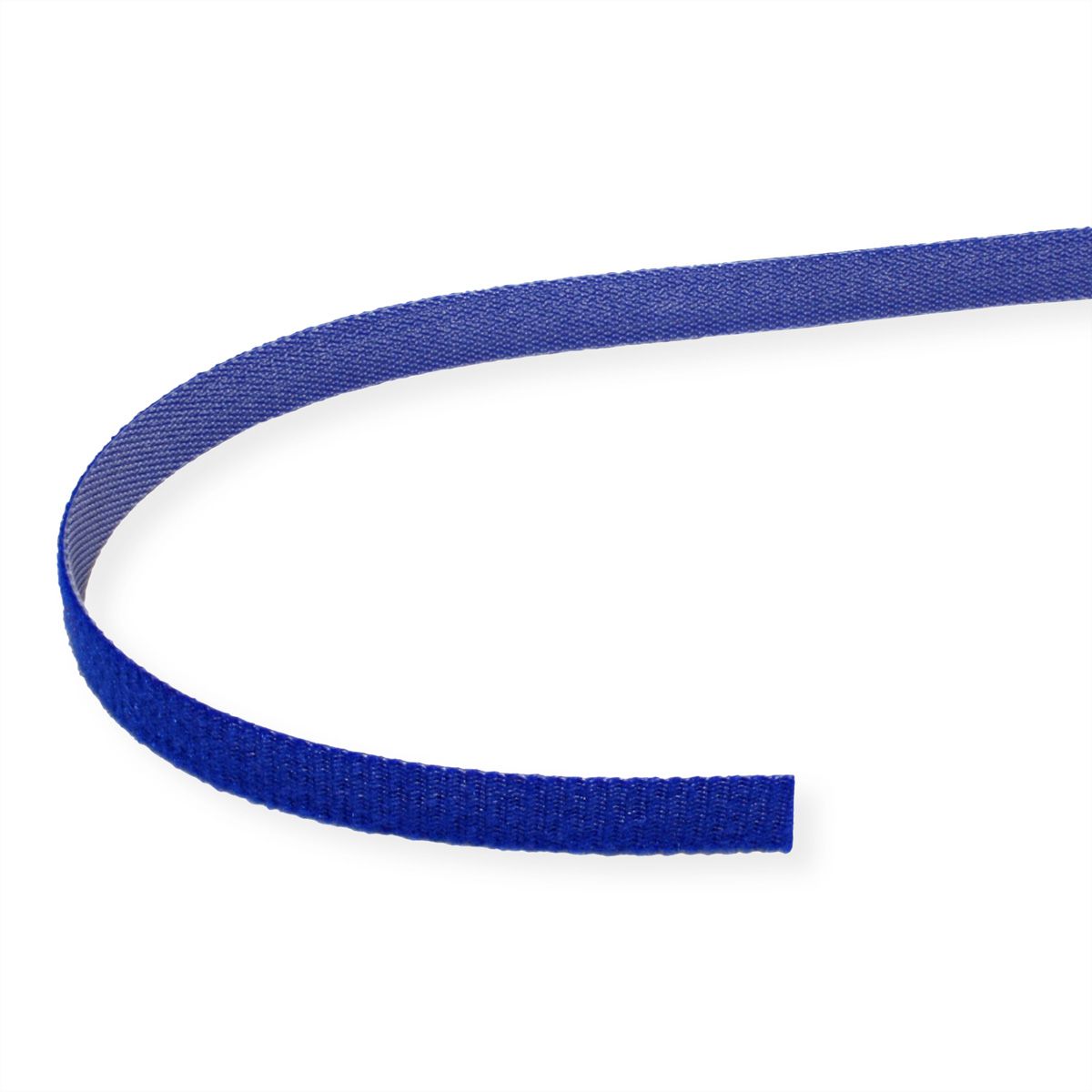 VALUE Bande auto-agrippante sur rouleau, 10mm, bleu, 25 m