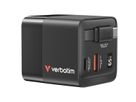Verbatim GaN 2 Port Charger 65W, 1x USB-C, 1x USB-A