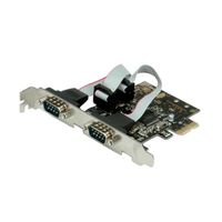 VALUE Carte PCI-Express 2S, 2x RS232, DB 9