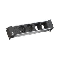 BACHMANN POWER FRAME Medium 2x contact de protection 2x ABD