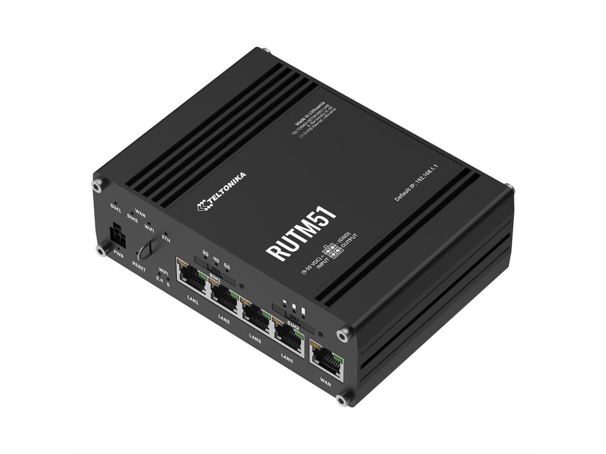 TELTONIKA RUTM51 5G Routeur industriel
