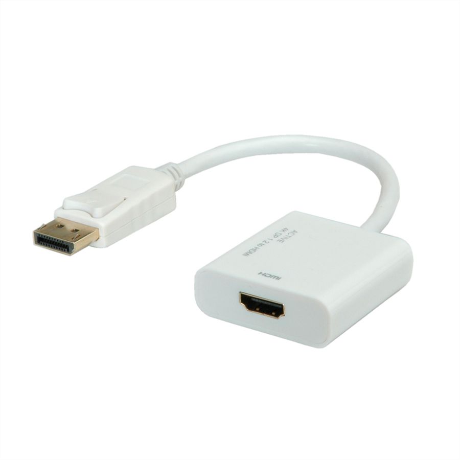 ROLINE 4K DisplayPort-HDMI Adapter, v1.2, DP ST - HDMI BU, Aktiv