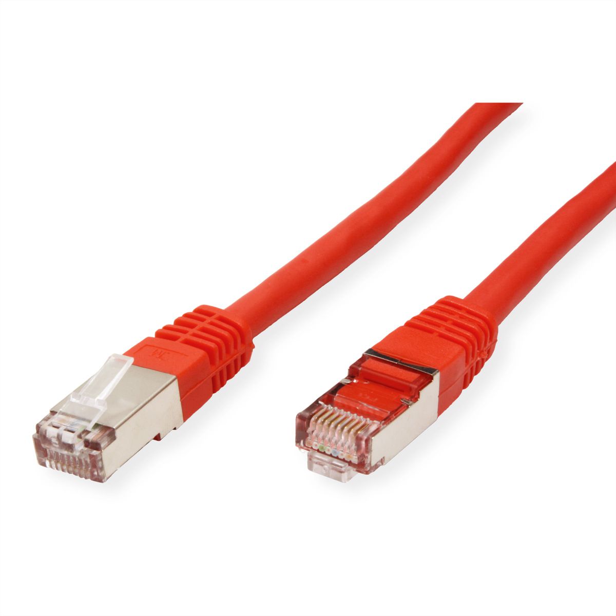 Cordon VALUE Cat.6 (Classe E) S/FTP (PiMF), rouge, 5 m