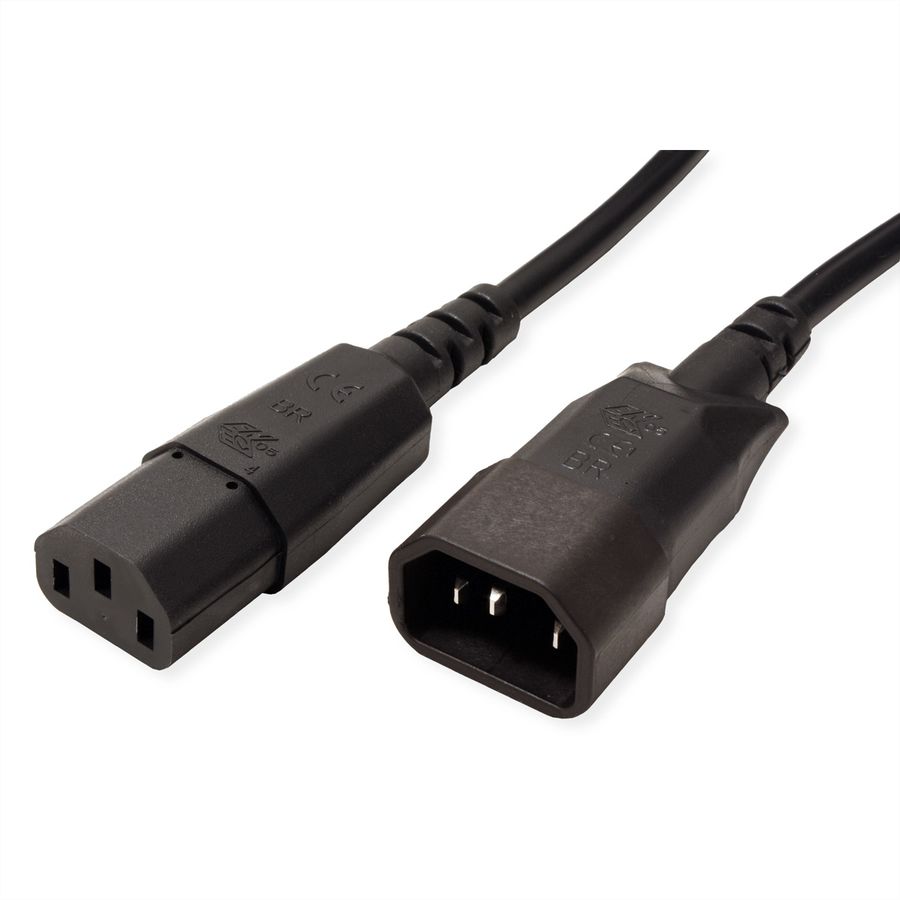 BACHMANN Câble d'alimentation C13-C14, noir, 0,5 m