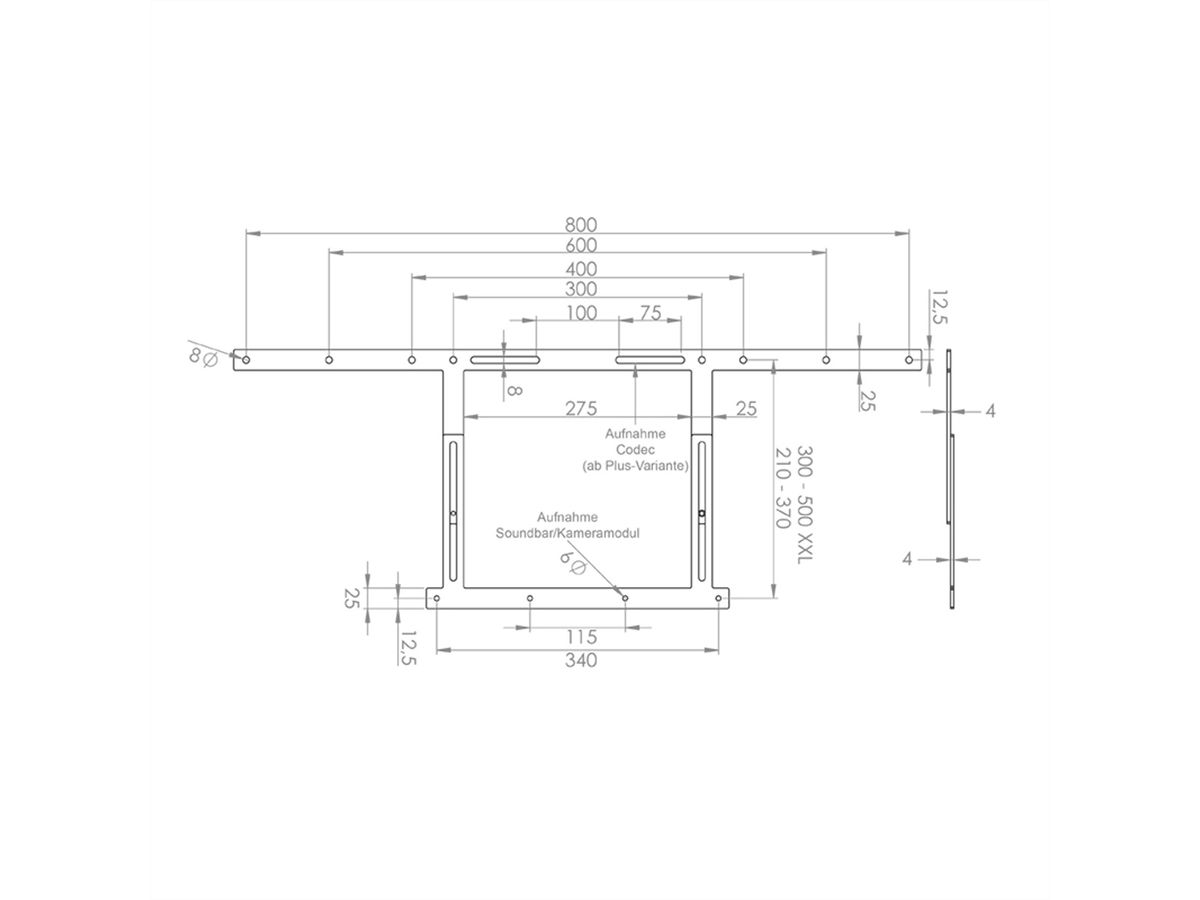 Cisco Room-Kit Adapter 55 – 75“, schwarz